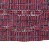 CLAUDIE PIERLOT Womens Red Mini Cotton Blend Skirt S Plaid Pattern Zip Closure