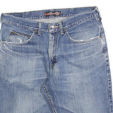 LEE Mens Denim Blue Casual Shorts M W34 Relaxed Fit Cotton Blend