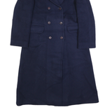 PENDLETON Womens Navy Blue Double Breasted Wool Jacket M Button Closure Tailored