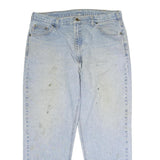 CARHARTT Mens Jeans Blue Regular Straight Denim Light W34 L29 Workwear