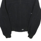 HARLEY DAVIDSON Mens Black Wool Blend Jacket XS Zip Bomber Classic Fit Logo