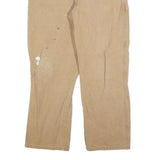 DICKIES Mens Relaxed Beige Denim Casual W38 L30 Paint Splatter Workwear Jeans