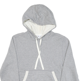 CHAMPION Mens Grey & Cream Hoodie S Cotton Blend Pullover Drawstring Casual