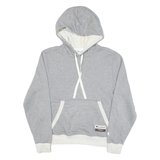 CHAMPION Mens Grey & Cream Hoodie S Cotton Blend Pullover Drawstring Casual