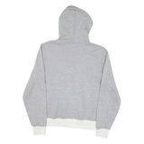 CHAMPION Mens Grey & Cream Hoodie S Cotton Blend Pullover Drawstring Casual