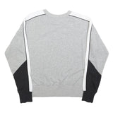 CHAMPION Womens Grey & Black Crew Neck M Cotton Blend Sweatshirt Pullover