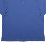 CALVIN KLEIN Mens Blue Short Sleeve Polo Shirt XL Cotton Casual Basic