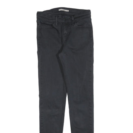 LEVI'S 710 Womens Jeans Black Slim Skinny Denim Medium W28 L32 Stretch