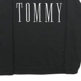 HILFIGER DENIM Mens Black Cotton Blend Crew Neck S Sweatshirt Casual Pullover