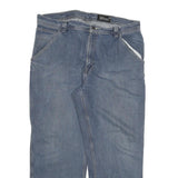 AQH Mens Jeans Blue Relaxed Straight Denim Medium W40 L30 Casual Comfortable