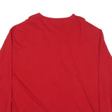 POLO RALPH LAUREN Mens Red Classic Long Sleeve V-Neck Cotton Blend 2XL T-Shirt