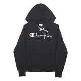 CHAMPION REVERSE WEAVE Womens Black Hoodie S Cotton Classic Pullover Sweatshirt