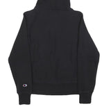 CHAMPION REVERSE WEAVE Womens Black Hoodie S Cotton Classic Pullover Sweatshirt