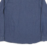 WRANGLER Mens Blue Denim Shirt 2XL Button Pocket Long Sleeve Cotton Blend