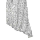 ZIMMERMANN Womens Black & White Snake Print Silk Sleeveless Asymmetric Midi