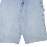 WRANGLER Mens Denim Blue Utility Shorts L W36 Cotton Blend Carpenter Workwear