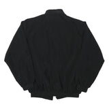 YUN FENG Mens Black Polyester Blend Bomber Jacket XL Zip Up Plain Casual