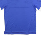 ADIDAS Mens Blue & White Reno 1868 FC Football Shirt L Short Sleeve V-Neck