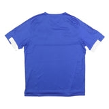 ADIDAS Mens Blue & White Reno 1868 FC Football Shirt L Short Sleeve V-Neck