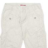 UNION BAY Womens Shorts Beige Cargo Cotton M W32 Casual Pocketed Summer