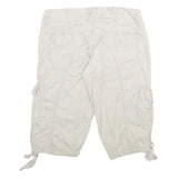 UNION BAY Womens Shorts Beige Cargo Cotton M W32 Casual Pocketed Summer