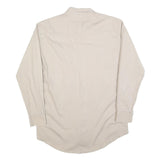 WRANGLER Mens Cream Cotton Shirt L Button-Down Western Style Long Sleeve