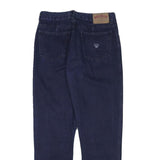 BIG FOLLIE Womens Jeans Blue Slim Skinny Denim Dark W30 L28 Stylish Zip