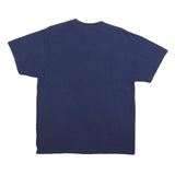 NFL Mens Blue Super Bowl XLVIII Graphic T-Shirt L Short Sleeve Crew Neck