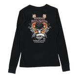New Orleans, Louisiana Harley Davidson Graphic Long Sleeve Top - Small Black Cotton