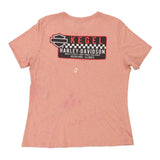 Rockford, Illinois Harley Davidson Spellout T-Shirt - Large Pink Cotton