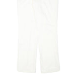 LAUREN RALPH LAUREN Womens Cotton Blend White Regular Fit Straight Leg Trousers