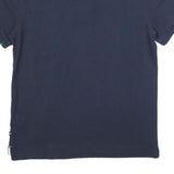 NAUTICA Mens Navy Polo Shirt L Cotton Blend Short Sleeve Basic Casual