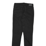 LEVI'S Womens Black Denim Regular Skinny Jeans W28 L31 Classic Zip Fastening
