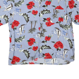TROPICOOL Mens Blue Hawaiian Shirt 2XL Cotton Blend Short Sleeve Beach Style