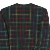 LE SUIT Womens Green Check Blazer Jacket UK 12 Polyester Blend Woven Button