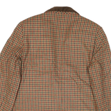 SAG HARBOR Womens Brown Checked Jacket UK 14 Acrylic Blend Button Closure