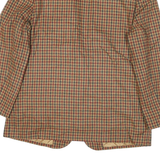 SAG HARBOR Womens Brown Checked Jacket UK 14 Acrylic Blend Button Closure