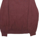 TOMMY HILFIGER Mens Maroon Plain Cotton V-Neck Basic Knit 2XL Jumper Casual