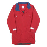 HELLY HANSEN Boys Red Blue Outdoor Jacket 10Y Polyester Zip Reflective Strips