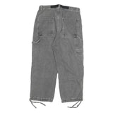 Mens Relaxed Fit Grey Denim Cotton Blend Jeans W32 L25 Casual Workwear