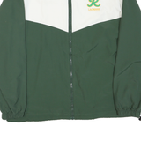 GAME Mens Green & White Roosevelt Lacrosse Track Jacket M Polyester Blend Zip
