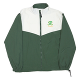 GAME Mens Green & White Roosevelt Lacrosse Track Jacket M Polyester Blend Zip