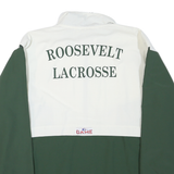 GAME Mens Green & White Roosevelt Lacrosse Track Jacket M Polyester Blend Zip