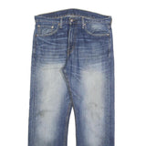 LEVI'S 505 Mens Jeans Blue Regular Straight Denim Medium W33 L30 Classic Zip