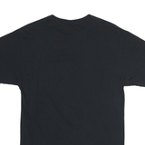 POETIC JUSTICE Mens Black Graphic T-Shirt M Short Sleeve Crew Neck Vintage