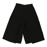 Armani Jeans Wide Leg Shorts - 28W UK 10 Black Polyester Blend