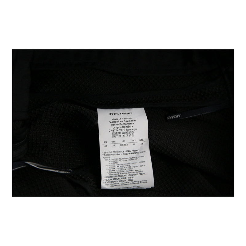 Armani Jeans Wide Leg Shorts - 28W UK 10 Black Polyester Blend