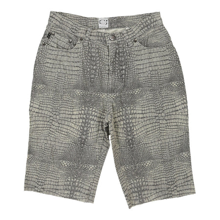 Cavalli Animal print Shorts - 28W UK 8 Green Cotton