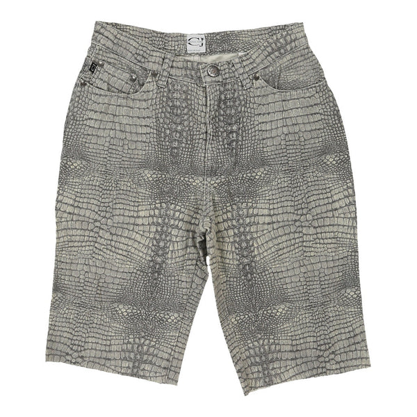 Cavalli Animal print Shorts - 28W UK 8 Green Cotton