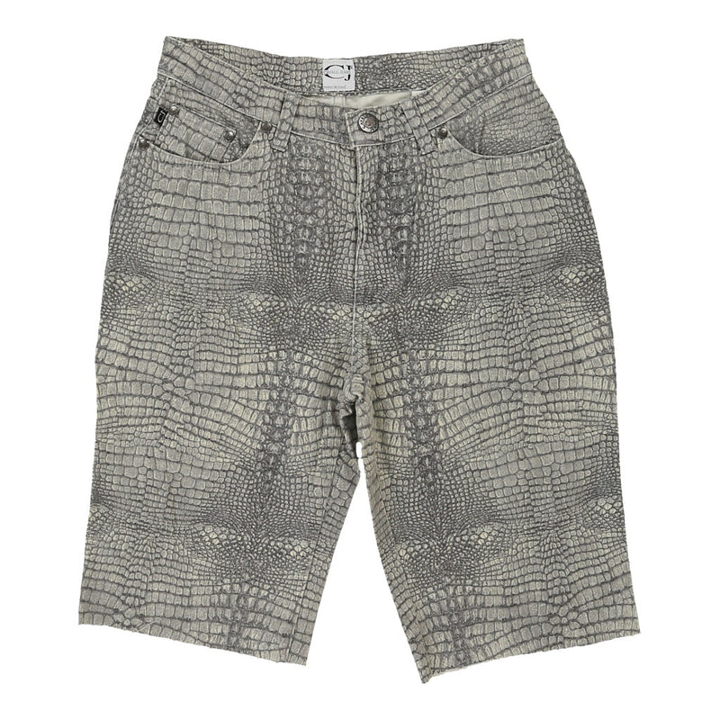 Cavalli Animal print Shorts - 28W UK 8 Green Cotton